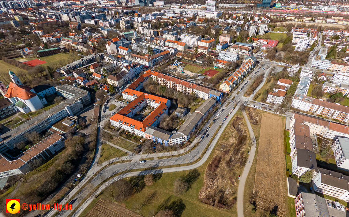 20.02.2023 - der Hachinger Bach zwischen Berg am Laim und Neuperlach